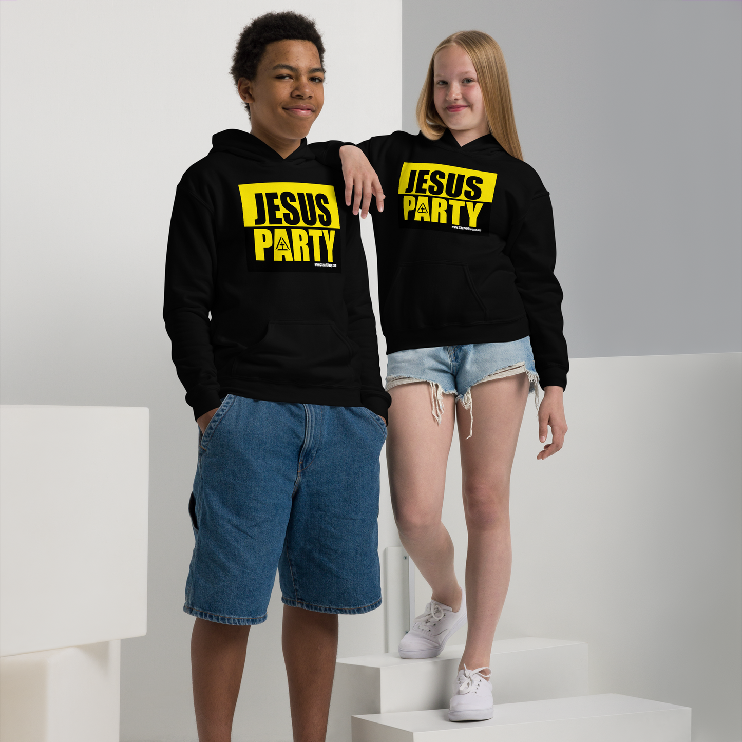 Jesus Party - Youth heavy blend hoodie