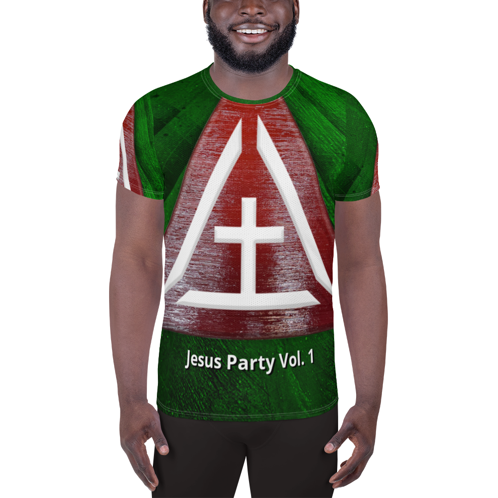 JesusPartyVol1 - All-Over Print Men's Athletic T-shirt